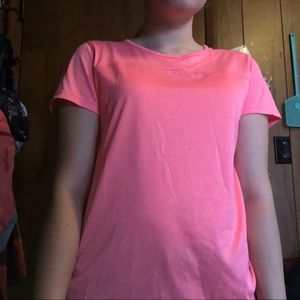 Pink workout shirt